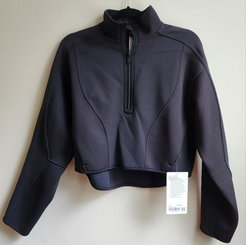 Lululemon Mixed Fabric Half-Zip Pullover Size XS